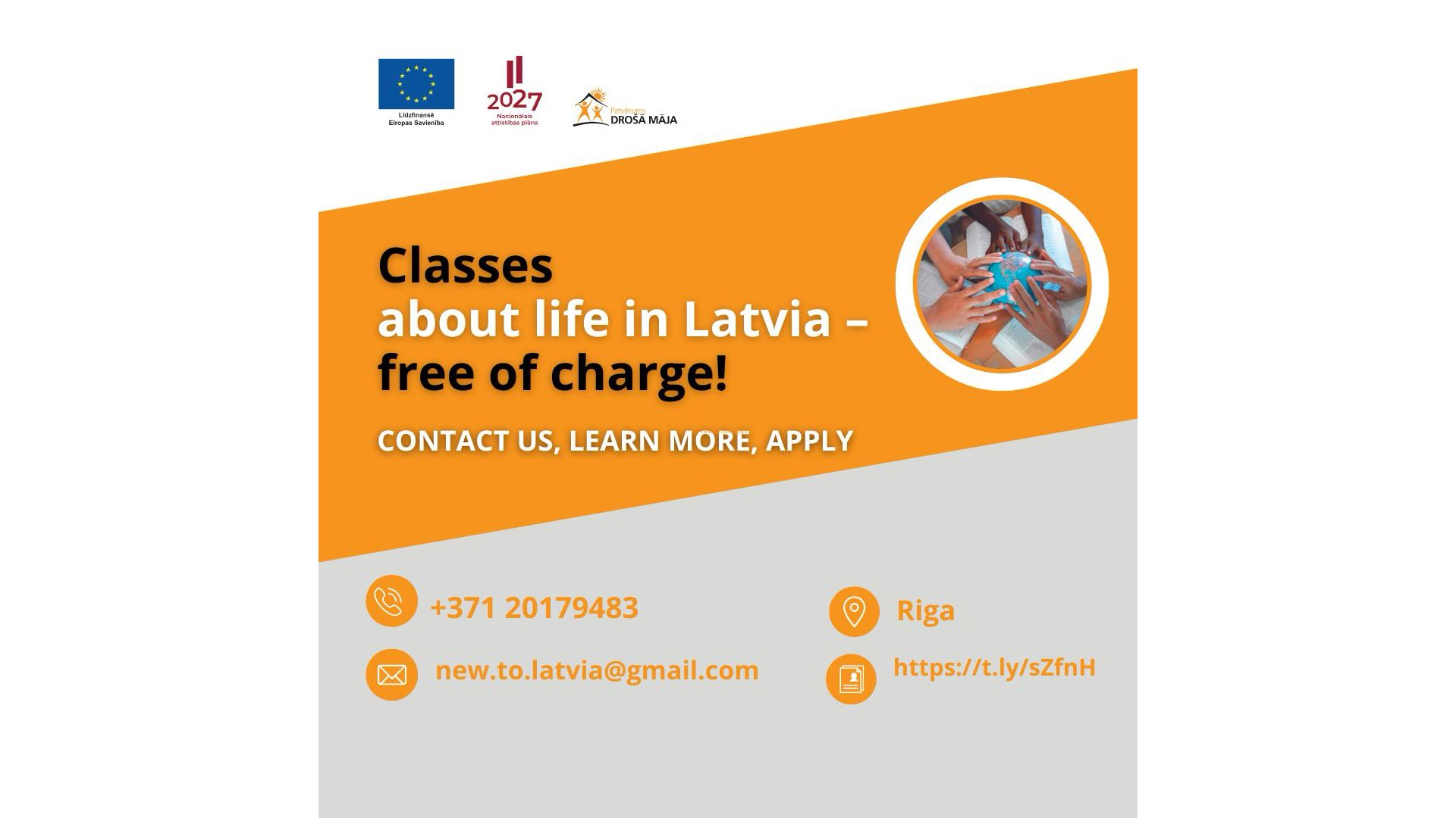 Invitation to workshops about diffrent aspects of life in Latvia